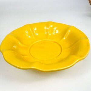 Mccoy Pottery Grapevine Yellow Sunshine Wash Basin Bowl 1930s Collectible